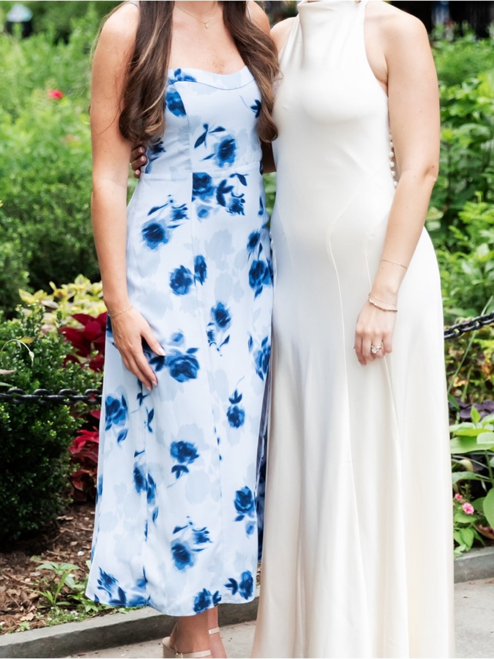 Abercrombie Blue Floral Slip Dress